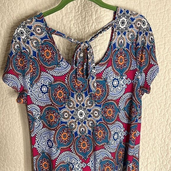 Chico’s Medallion Cluster Print Maxi Dress - Picture 6 of 7